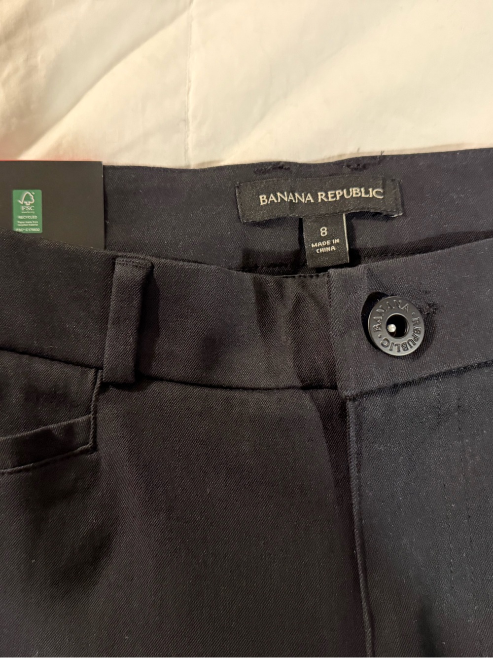Banana Republic Men's Black Chinos - Straight Fit